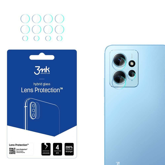 Szkło Hybrydowe na Aparat / Obiektyw XIAOMI REDMI NOTE 12 4G 3mk Flexible Glass Lens