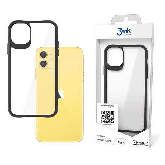 Etui IPHONE 11 3MK Satin Armor Case+ transparentne