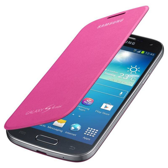 Etui SAMSUNG FLIP COVER I9190 S4 MINI RÓŻOWE