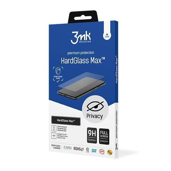 Szkło Hartowane 5D IPHONE 13 PRO MAX / 14 PLUS 3MK Hard Glass Max Privacy