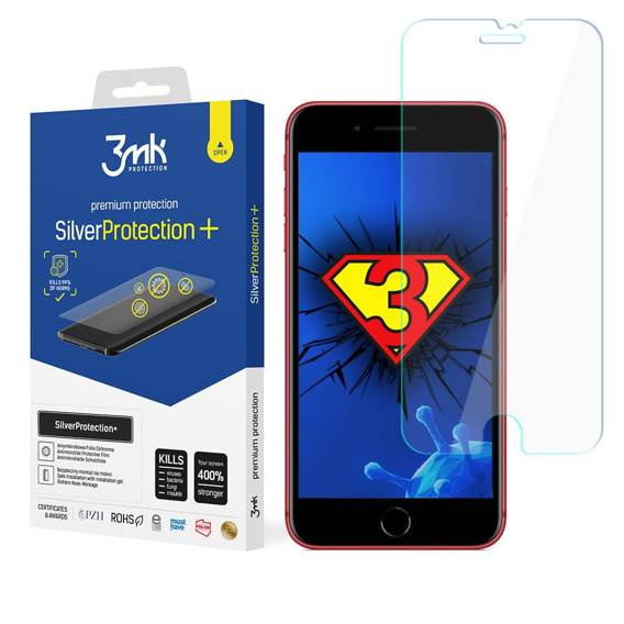 Folia Ochronna IPHONE SE 2022 / SE 2020 3mk SilverProtection+
