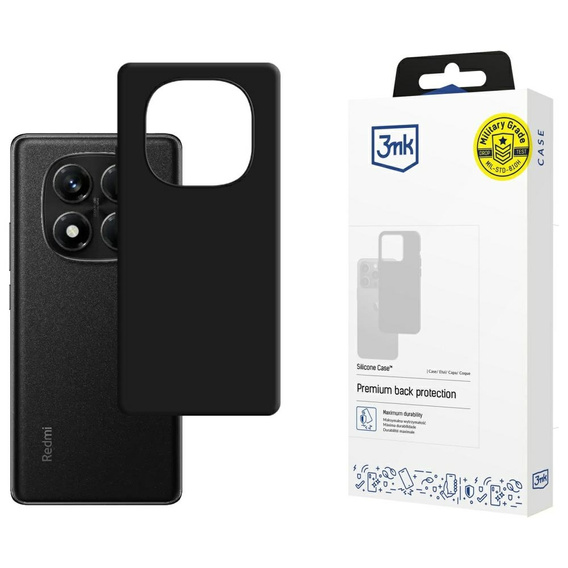 Etui XIAOMI REDMI NOTE 14 PRO 5G 3mk Silicone Case czarne