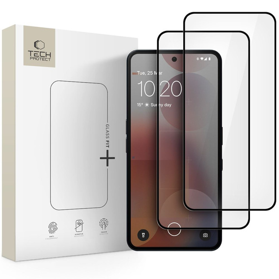 Szkło Hartowane NOTHING PHONE (3A) / (3A) PRO Tech-Protect Glass Fit+ 2-Pack czarne