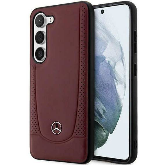 Etui SAMSUNG GALAXY S23+ Mercedes Leather Urban Line (MEHCS23MARMRE) bordowe