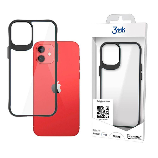 Etui IPHONE 12 MINI 3MK Satin Armor Case+ transparentne