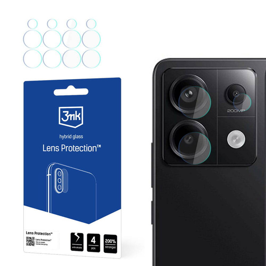 Szkło Hybrydowe na Aparat / Obiektyw XIAOMI REDMI NOTE 13 PRO 5G 3mk Flexible Glass Lens