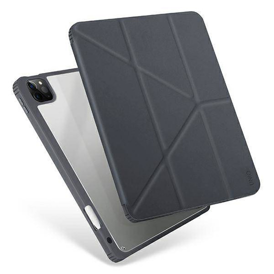 UNIQ etui Moven APPLE IPAD PRO 12.9 (5gen) Antimicrobial szary/charcoal grey