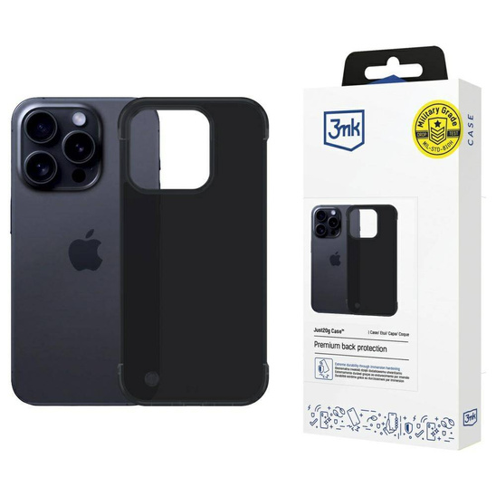 Etui IPHONE 16 PRO MAX 3MK Just20g Matt Case czarne