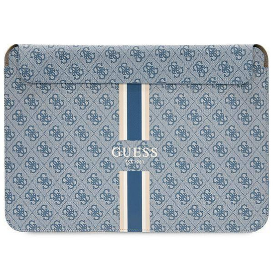 Torba LAPTOP 14" Guess Sleeve 4G Printed Stripes (GUCS14P4RPSB) niebieskie