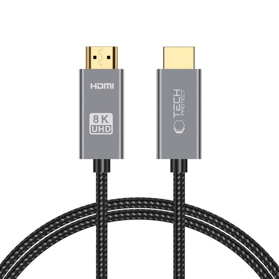 Kabel HDMI 2.1 4K 120Hz / 8K 60Hz 100 cm Tech-Protect Ultrabost czarny