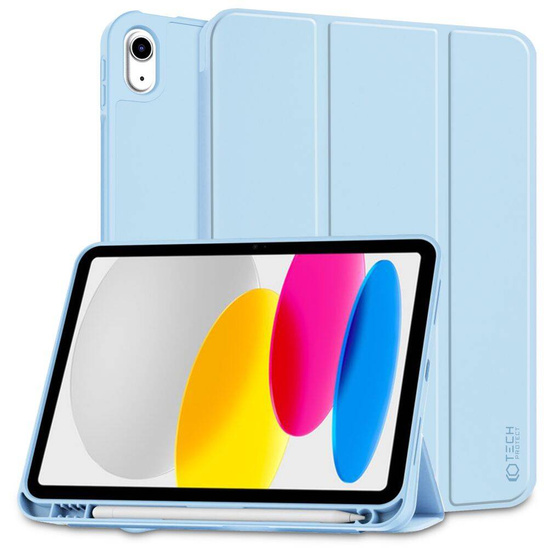 Etui APPLE IPAD 11.0" (11GEN) 2025 / 10.9" (10GEN) 2022 Tech-Protect SC Pen jasnoniebieskie