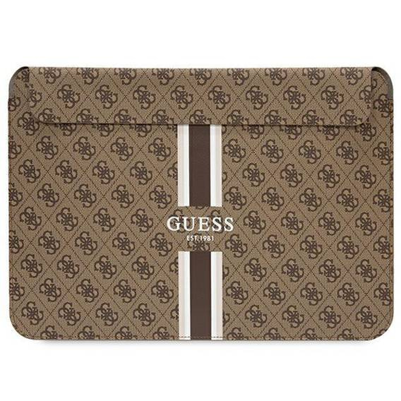 Torba LAPTOP 14" Guess Sleeve 4G Printed Stripes (GUCS14P4RPSW) brązowe
