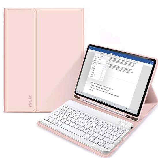 Etui APPLE IPAD 11.0" (11GEN) 2025 / 10.9" (10GEN) 2022 Tech-Protect SC Pen + Keyboard różowe