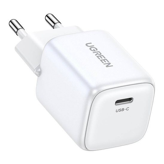 Ładowarka sieciowa UGREEN 15326 Nexode mini, USB-C, PD3.0, QC4.0, GaN, 30W (biała)