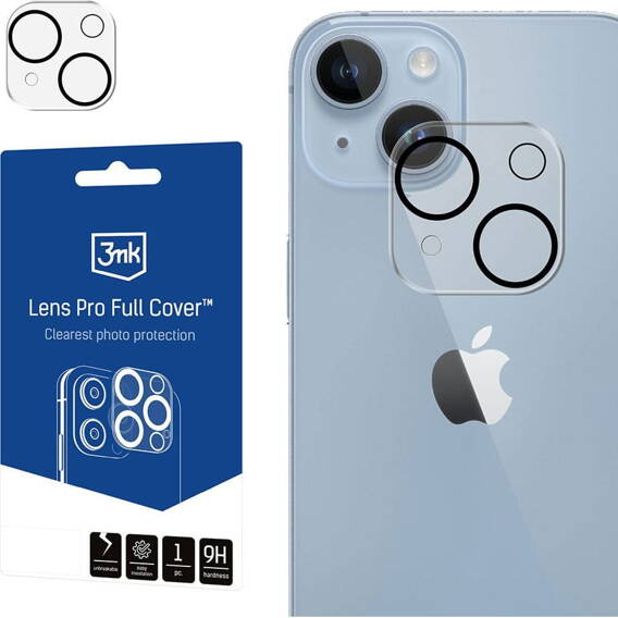 Szkło Hartowane na Aparat IPHONE 14 / 14 PLUS 3MK Lens Protection Pro Full Cover