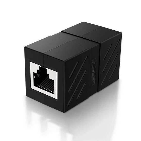 Złączka, przedłużka sieciowa RJ45 UGREEN NW114 Ethernet, 8P/8C, Cat.7, UTP (czarna)