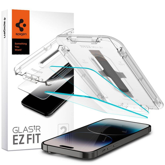 Szkło Hartowane IPHONE 14 PRO Spigen Glas.tr "EZ Fit" 2-Pack