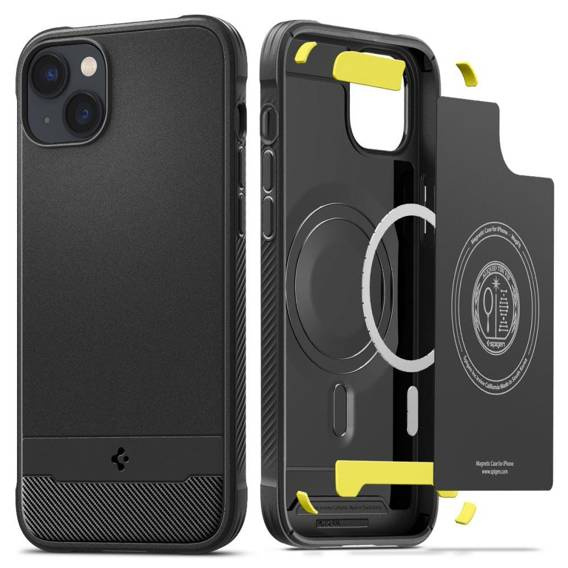 Etui IPHONE 14 Spigen Rugged Armor MagSafe Matte czarne