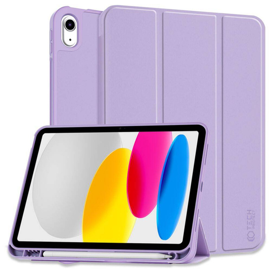 Etui APPLE IPAD 11.0" (11GEN) 2025 / 10.9" (10GEN) 2022 Tech-Protect SC Pen fioletowe