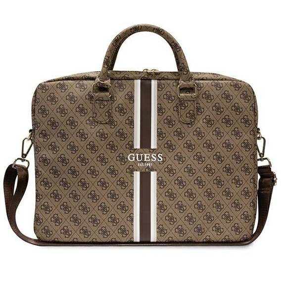 Torba LAPTOP 16" Guess 4G Printed Stripes (GUCB15P4RPSW) brązowe