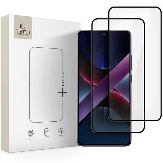 Szkło Hartowane XIAOMI POCO X7 PRO 5G Tech-Protect Glass Fit+ 2-Pack czarne