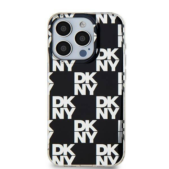 Oryginalne Etui IPHONE 15 PLUS / 14 PLUS DKNY Hardcase IML Checkered Mono Pattern (DKHCP15MHDLCEK) czarne