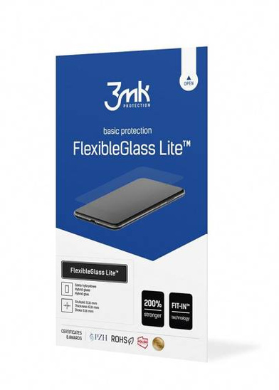 Szkło Hybrydowe IPHONE XR 3mk Flexbile Glass Lite Cienkie (0,16mm)