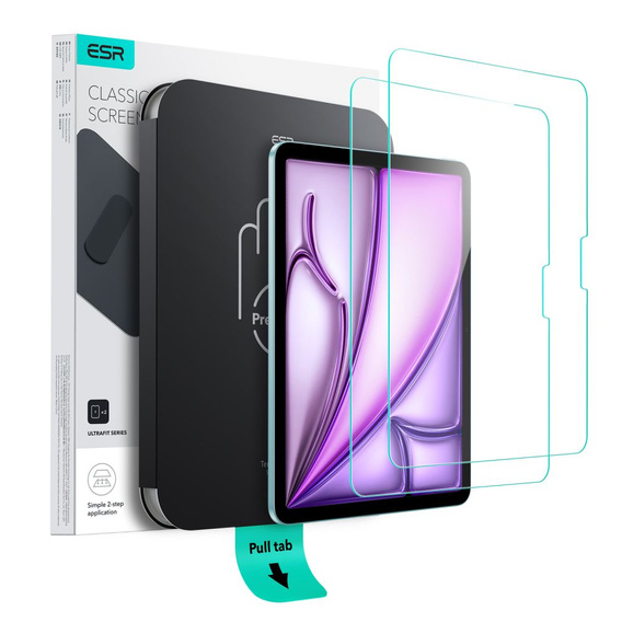 Szkło Hartowane APPLE IPAD AIR 11.0" (7GEN) 2025 / (6GEN) 2024 ESR UltraFit Tempered Glass 2-pack Clear