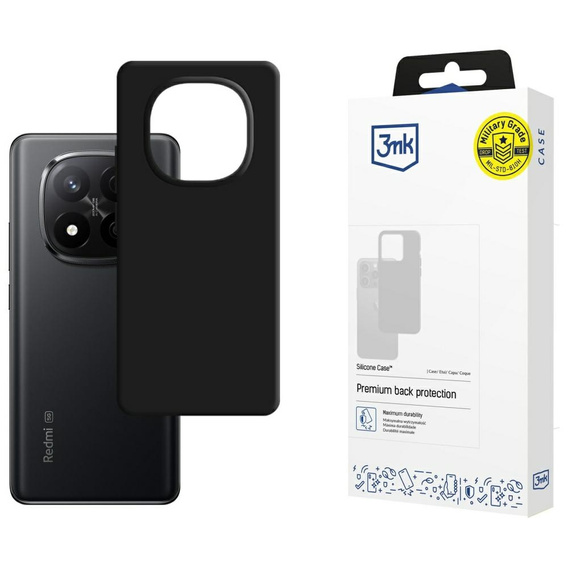 Etui XIAOMI REDMI NOTE 14 PRO+ 3mk Silicone Case czarne