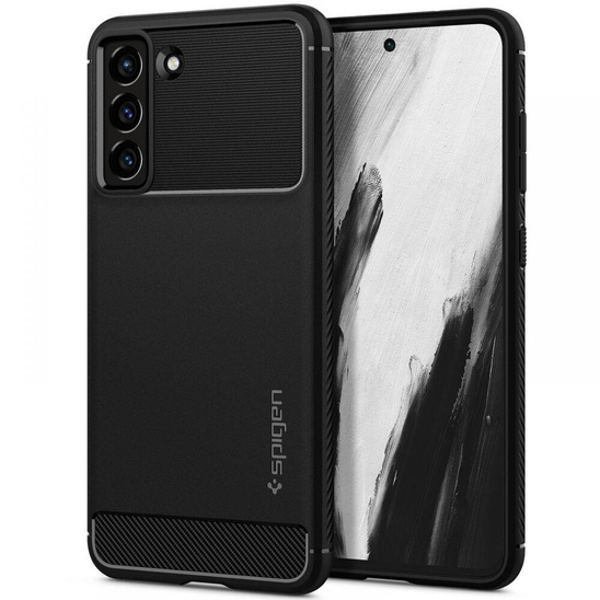 Etui SAMSUNG GALAXY S21 FE Spigen Rugged Armor Matte czarne
