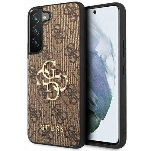 Oryginalne Etui SAMSUNG GALAXY S23 Guess Hardcase 4G Big Metal Logo (GUHCS23S4GMGBR) brązowe