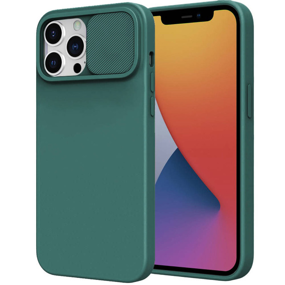 Etui XIAOMI REDMI 9A Silikonowe z Osłoną na Aparat Nexeri Silicone Lens zielone