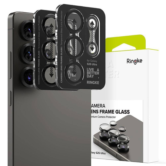 Osłona Aparatu SAMSUNG GALAXY S25 ULTRA Ringke Camera Frame Protector 2-pack czarne