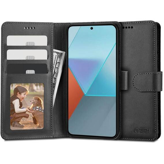 Etui XIAOMI REDMI NOTE 13 4G/LTE Tech-Protect Wallet czarne