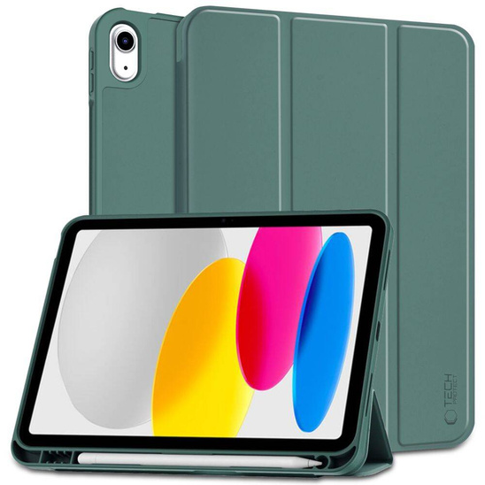 Etui APPLE IPAD 11.0" (11GEN) 2025 / 10.9" (10GEN) 2022 Tech-Protect SC Pen zielone