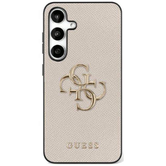 Etui SAMSUNG GALAXY S25 ULTRA Guess Grained Big 4G Logo Small Classic Logo beżowe