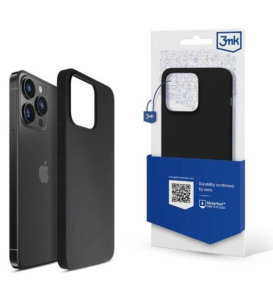 Etui APPLE IPHONE 15 PRO 3mk Silicone Case czarne