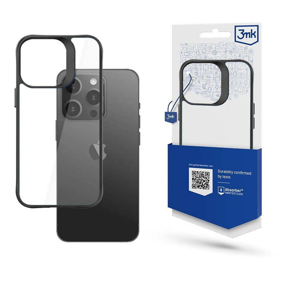 Etui APPLE IPHONE 15 PRO MAX 3MK Satin Armor Case+ czarne
