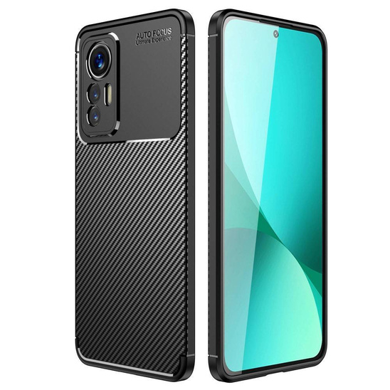 Etui XIAOMI REDMI 14C 4G Pancerne Shockproof Nexeri Carbon Fiber czarne