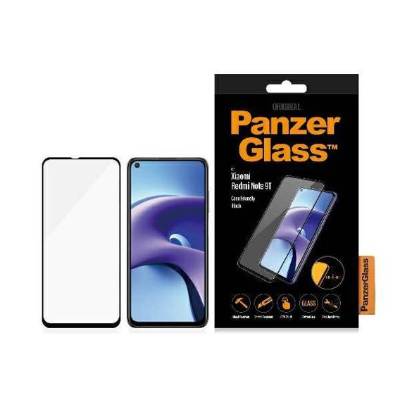 Szkło Hartowane 5D XIAOMI REDMI NOTE 9T 5G / LTE PanzerGlass E2E Regular Case Friendly