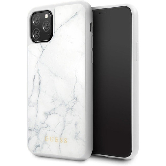 Etui Oryginalne Guess Marble IPHONE 11 PRO GUHCN58HYMAWH białe