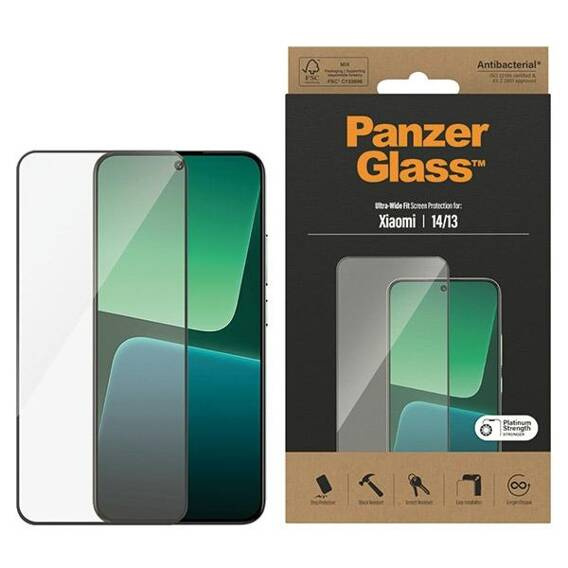 Szkło Hartowane XIAOMI 13 / 14 PanzerGlass Ultra-Wide Fit Screen Protection