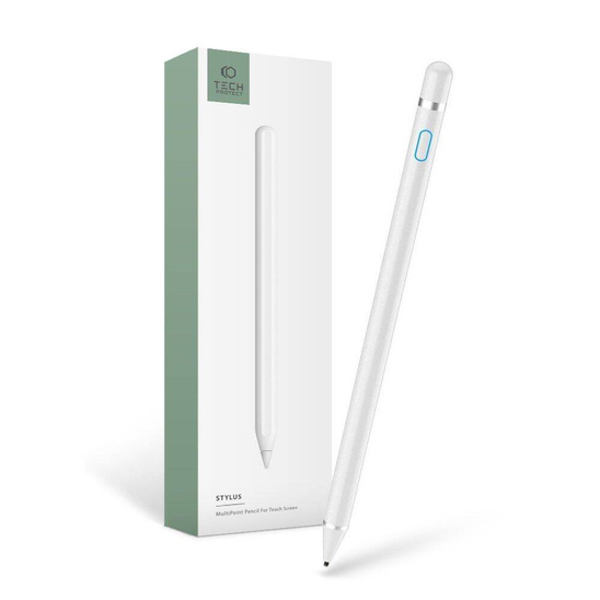 Rysik Akumulatorowy do Urządzeń z Ekranem Dotykowym Tech-Protect Active Stylus Pen biały