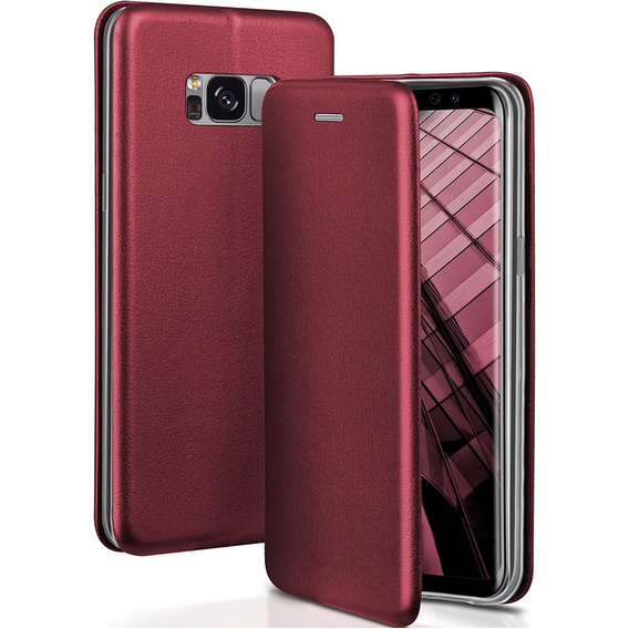 Etui HONOR 90 LITE Portfel z Klapką Skóra Ekologiczna Flip Elegance burgundowe