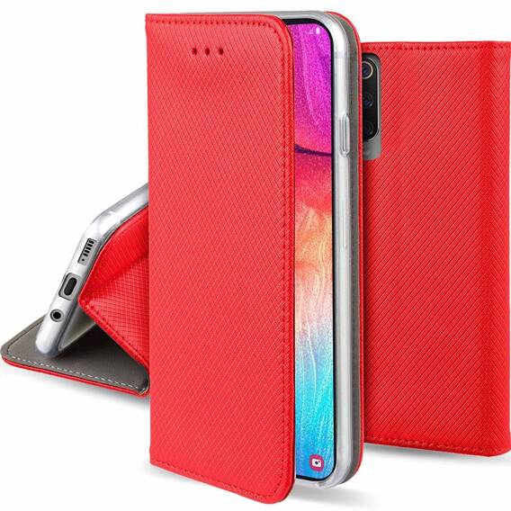 Etui HUAWEI NOVA 10 SE Portfel z Klapką Flip Magnet czerwone