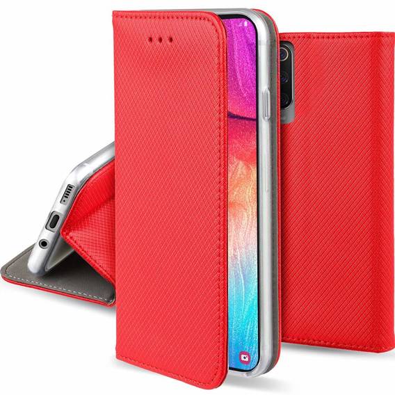 Etui MOTOROLA MOTO G32 Portfel z Klapką Flip Magnet czerwone