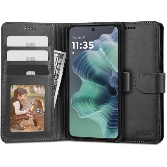 Etui MOTOROLA MOTO G35 5G Tech-Protect Wallet czarne