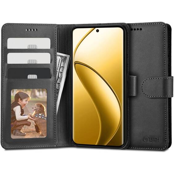 Etui REALME 12 PRO 5G / 12 PRO+ 5G Tech-Protect Wallet czarne