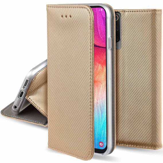 Etui REALME C55 4G Portfel z Klapką Flip Magnet złote