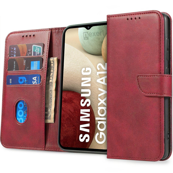 Etui SAMSUNG GALAXY A12 Nexeri Wallet czerwone